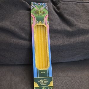 WICKED Yellow Brick Road Straws - 4 Pack 40 OZ